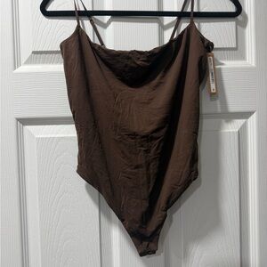 SKIMS Brown Tank Bodysuit